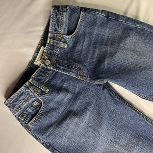 Vintage BKE JEANS Y2K Low Rise Flare Jeans 26x35.5 Sassy Long Blue Jeans